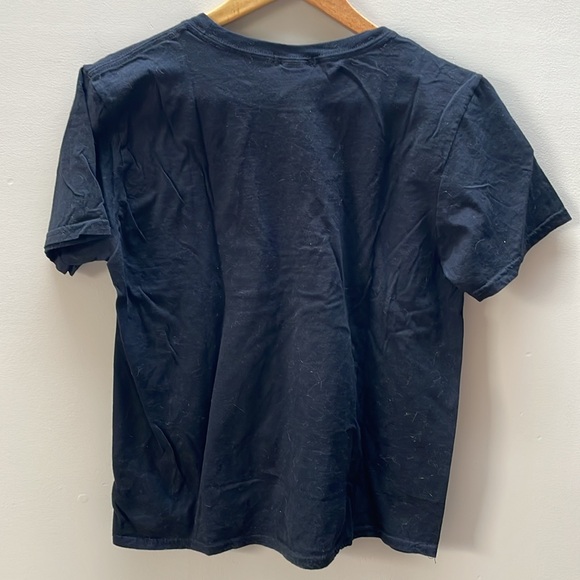 Boohoo Black T-Shirt with White Cactus - Picture 2 of 3